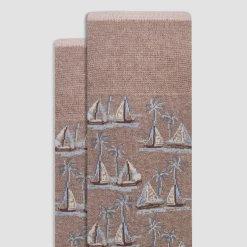Sailboat Mid-Calf Socks