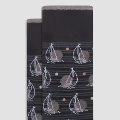 Sailboat Mid-Calf Socks