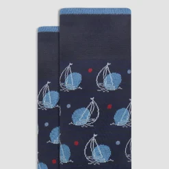 Sailboat Mid-Calf Socks