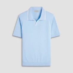 Seed Rib Short Sleeve Johnny Sweater