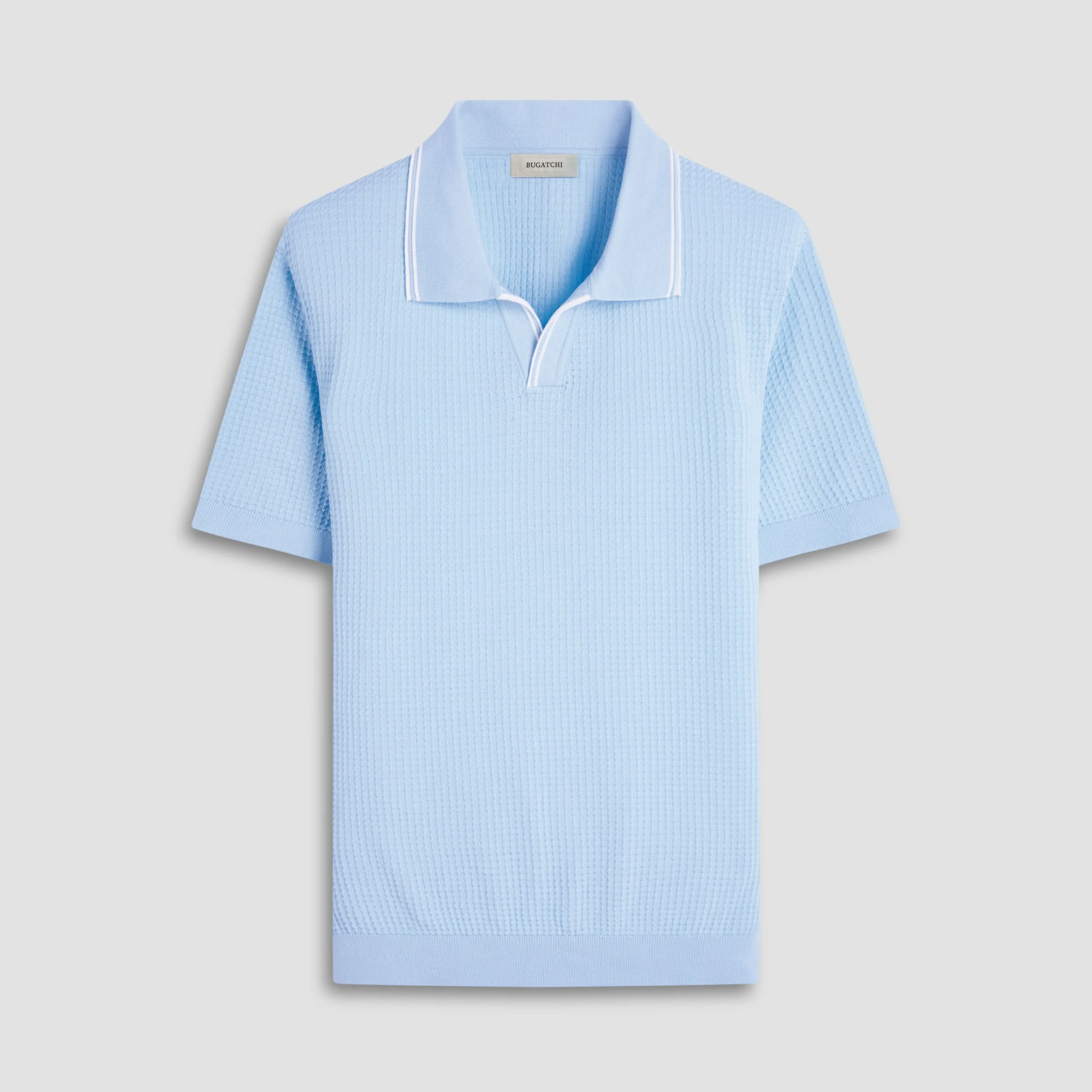 Seed Rib Short Sleeve Johnny Sweater