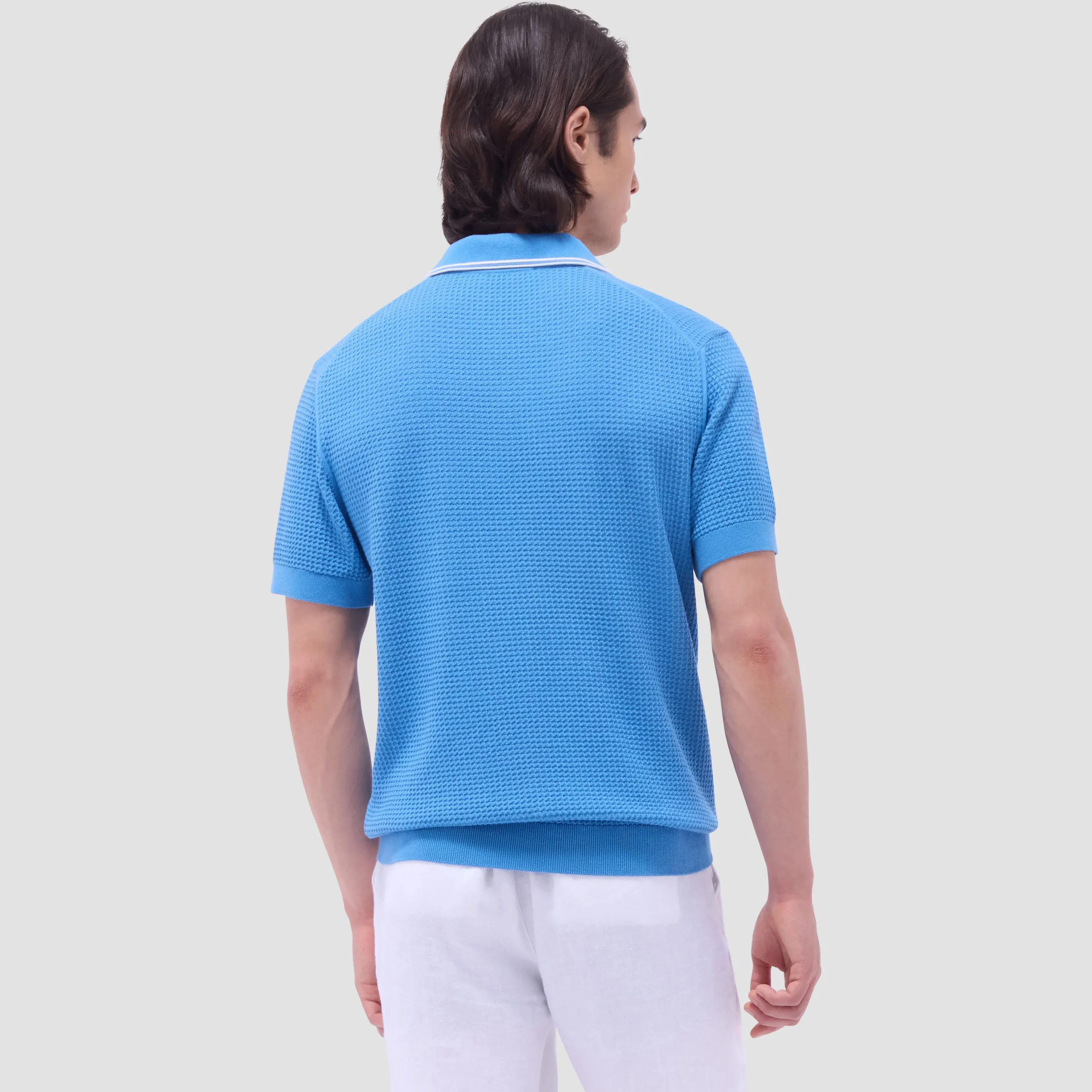 Seed Rib Short Sleeve Johnny Sweater