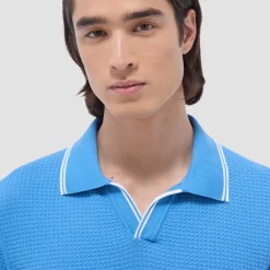 Seed Rib Short Sleeve Johnny Sweater