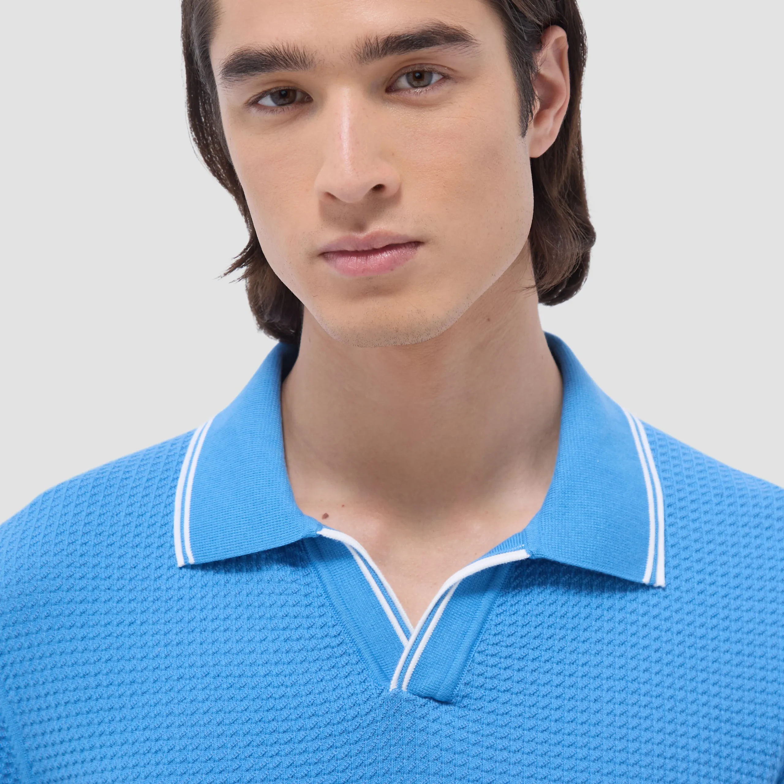 Seed Rib Short Sleeve Johnny Sweater