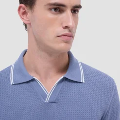 Seed Rib Short Sleeve Johnny Sweater