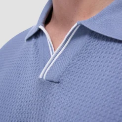 Seed Rib Short Sleeve Johnny Sweater