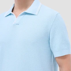 Seed Rib Short Sleeve Johnny Sweater
