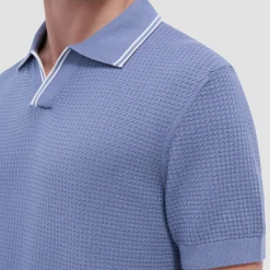 Seed Rib Short Sleeve Johnny Sweater
