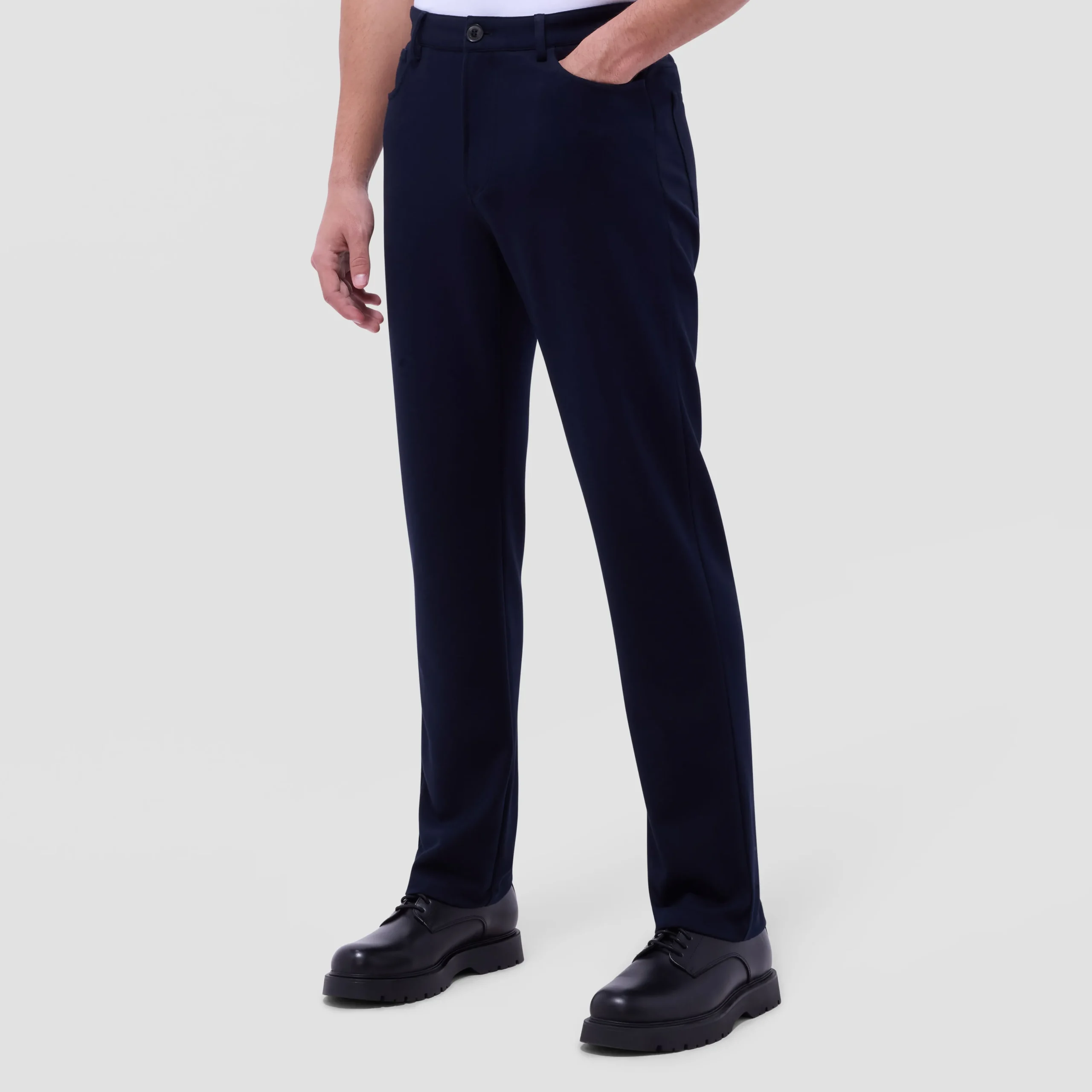 Soft Touch Solid Five-Pocket Pants