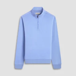 Soft Touch Solid Quarter-Zip Pullover With Hood