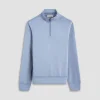 Soft Touch Solid Quarter-Zip Pullover With Hood