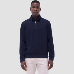 Soft Touch Solid Quarter-Zip Pullover With Hood