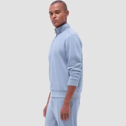 Soft Touch Solid Quarter-Zip Pullover With Hood