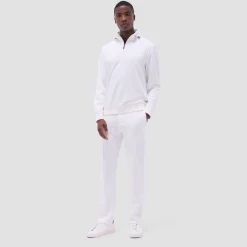Soft Touch Solid Quarter-Zip Pullover With Hood