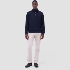 Soft Touch Solid Quarter-Zip Pullover With Hood