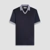 Solid Johnny Collar Polo Shirt