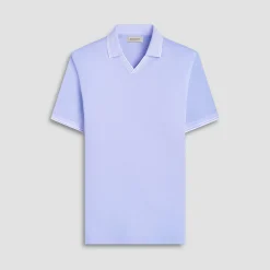 Solid Johnny Collar Polo Shirt
