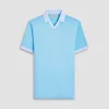 Solid Johnny Collar Polo Shirt