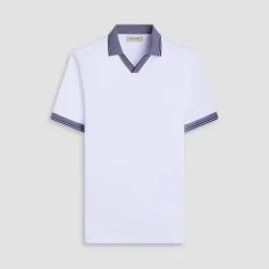 Solid Johnny Collar Polo Shirt