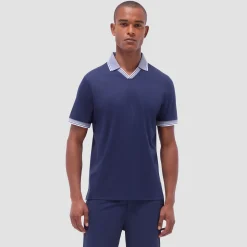 Solid Johnny Collar Polo Shirt