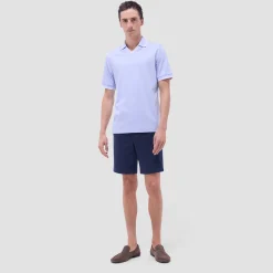 Solid Johnny Collar Polo Shirt