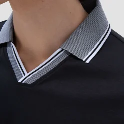Solid Johnny Collar Polo Shirt