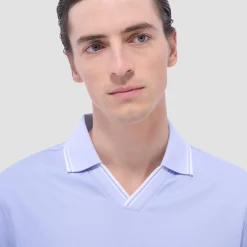 Solid Johnny Collar Polo Shirt