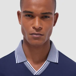 Solid Johnny Collar Polo Shirt