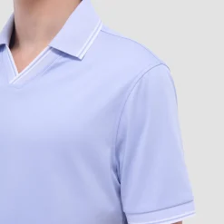 Solid Johnny Collar Polo Shirt