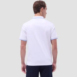 Solid Quarter-Zip Polo Shirt