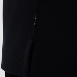 Solid Quarter-Zip Polo Shirt