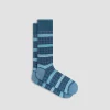 Striped Hound's Tooth Mid-Calf Socks