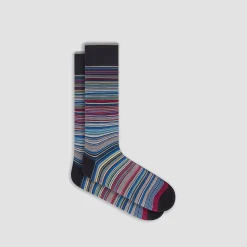 Striped Mid-Calf Socks