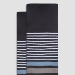Striped Mid-Calf Socks