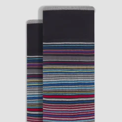 Striped Mid-Calf Socks