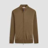 Super Merino Mock Neck Full Zip Sweater