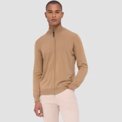Super Merino Mock Neck Full Zip Sweater