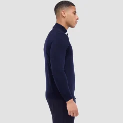 Super Merino Mock Neck Full Zip Sweater