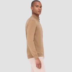 Super Merino Mock Neck Full Zip Sweater