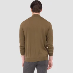 Super Merino Mock Neck Full Zip Sweater