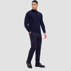 Super Merino Mock Neck Full Zip Sweater