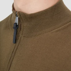 Super Merino Mock Neck Full Zip Sweater