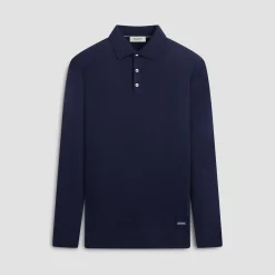 Super Merino Solid Polo Sweater