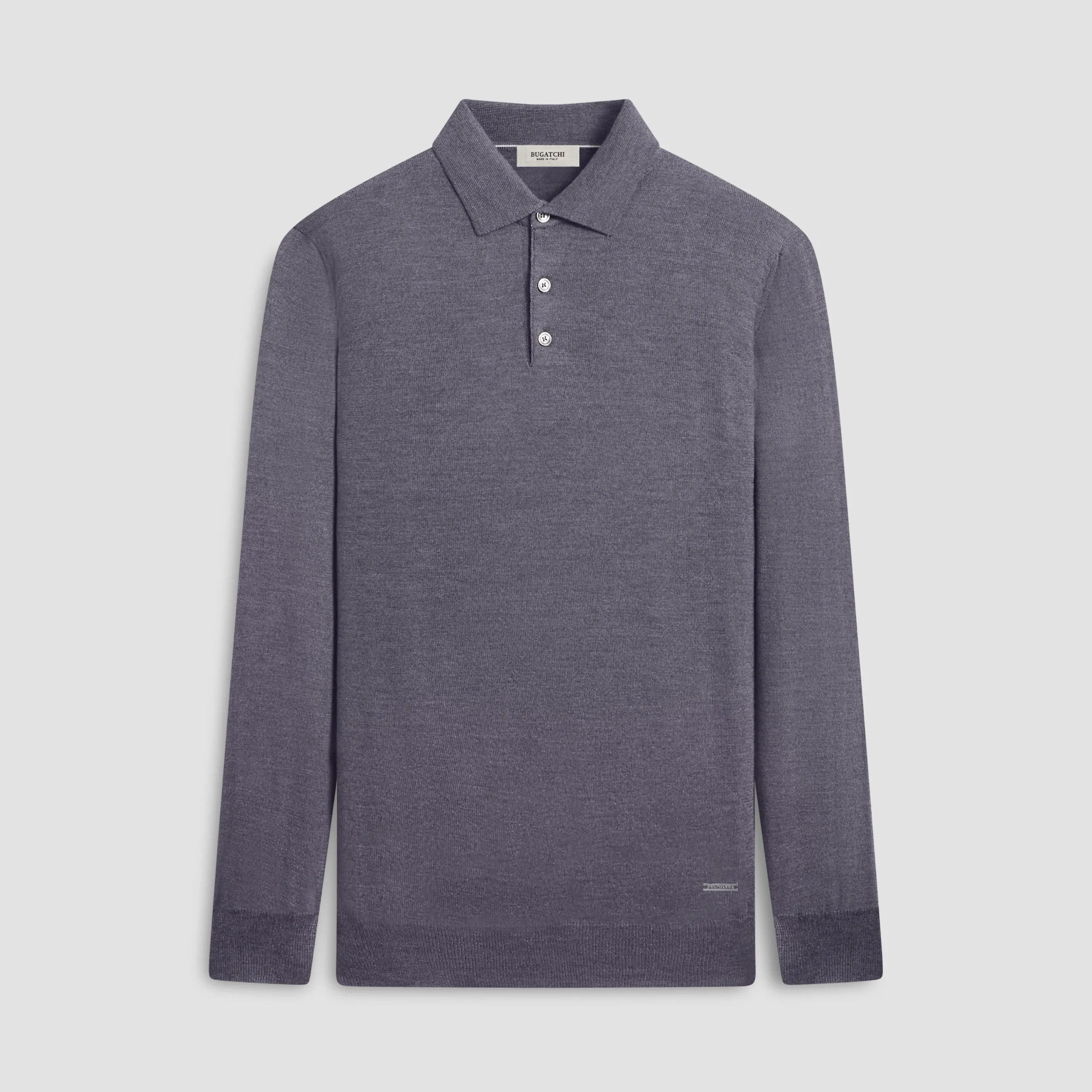 Super Merino Solid Polo Sweater