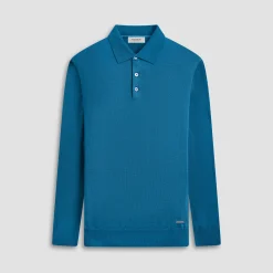 Super Merino Solid Polo Sweater