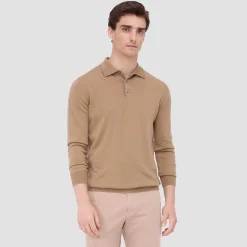 Super Merino Solid Polo Sweater
