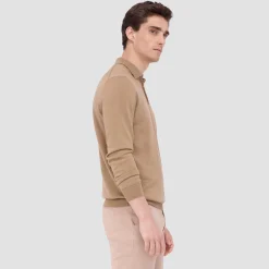 Super Merino Solid Polo Sweater