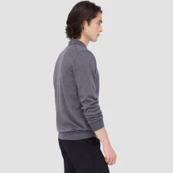 Super Merino Solid Polo Sweater