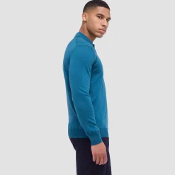 Super Merino Solid Polo Sweater