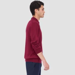 Super Merino Solid Polo Sweater